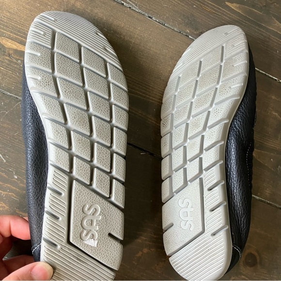 SAS Shoes 7.5 N Sunny Loafers Black Leather Slip-on Comfort Casual Women’s - Picture 8 of 10